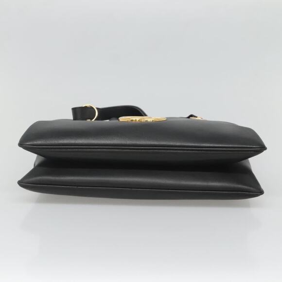 GUCCI GG Marmont Ally Hand Bag Leather Black Gold - Picture 9 of 16